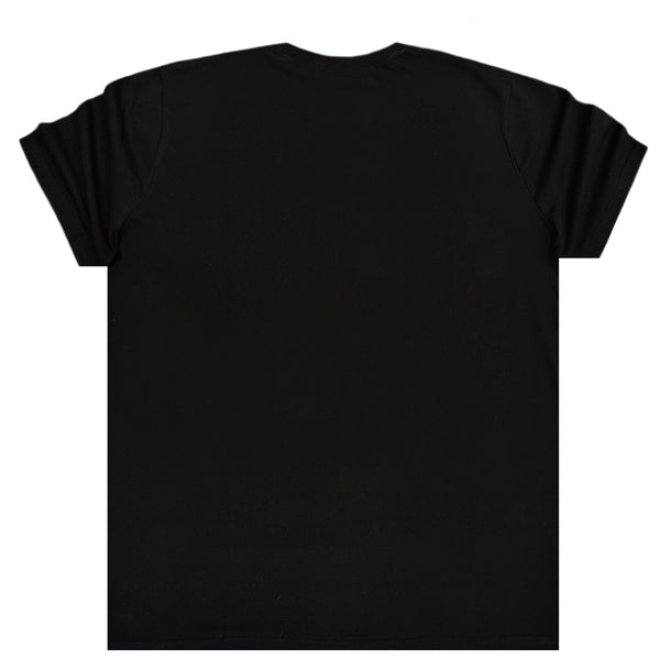 Ανδρική κοντομάνικη μπλούζα Prod - 1315005 - plus size t-shirt μαύρο
