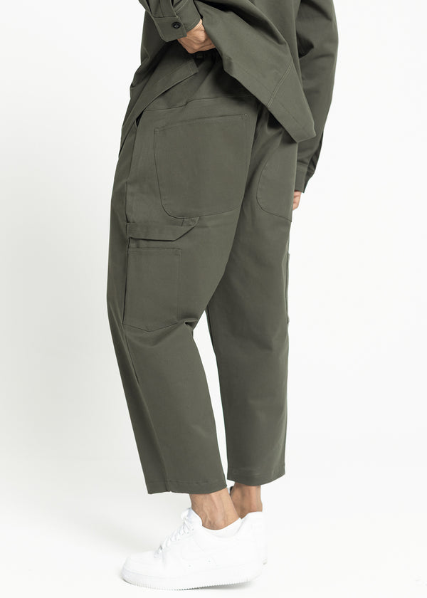 Ανδρικό παντελόνι Devoted-13337K-Carpenter Pants Olive