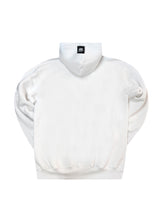 Ανδρική ζακέτα φούτερ με κουκούλα New wave clothing -1400- basic logo zip-up hoodie - white