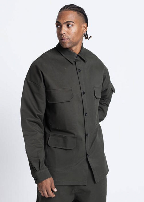 Ανδρικό πουκάμισο Devoted-14101B-Shirt with Pockets Black