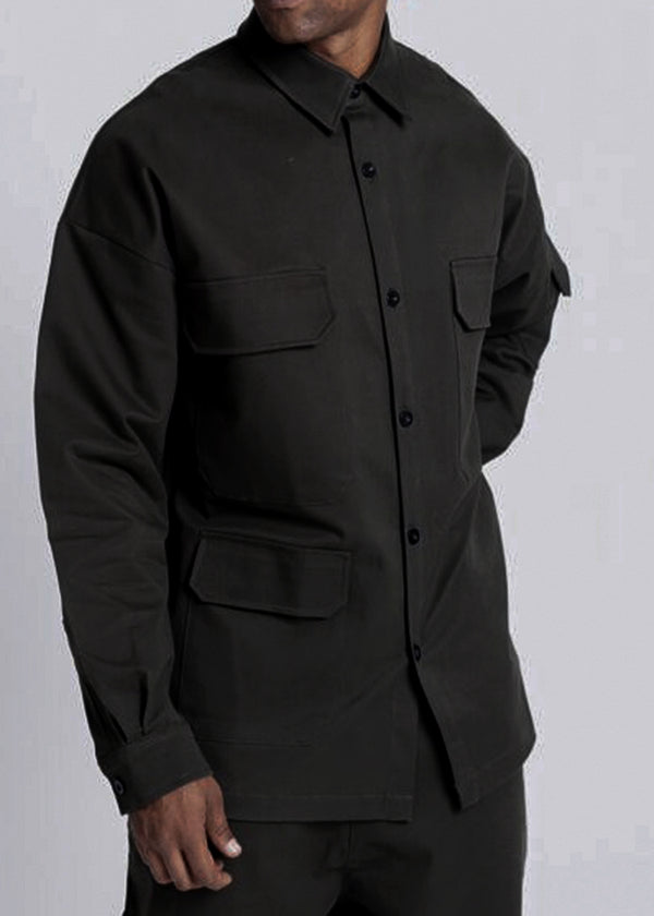Ανδρικό πουκάμισο Devoted-14101B-Shirt with Pockets Black