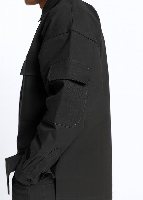 Ανδρικό πουκάμισο Devoted-14101B-Shirt with Pockets Black