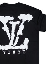 Ανδρική κοντομάνικη μπλούζα Vinyl art clothing - 14920-01 - elevated back print t-shirt oversized fit μαύρο