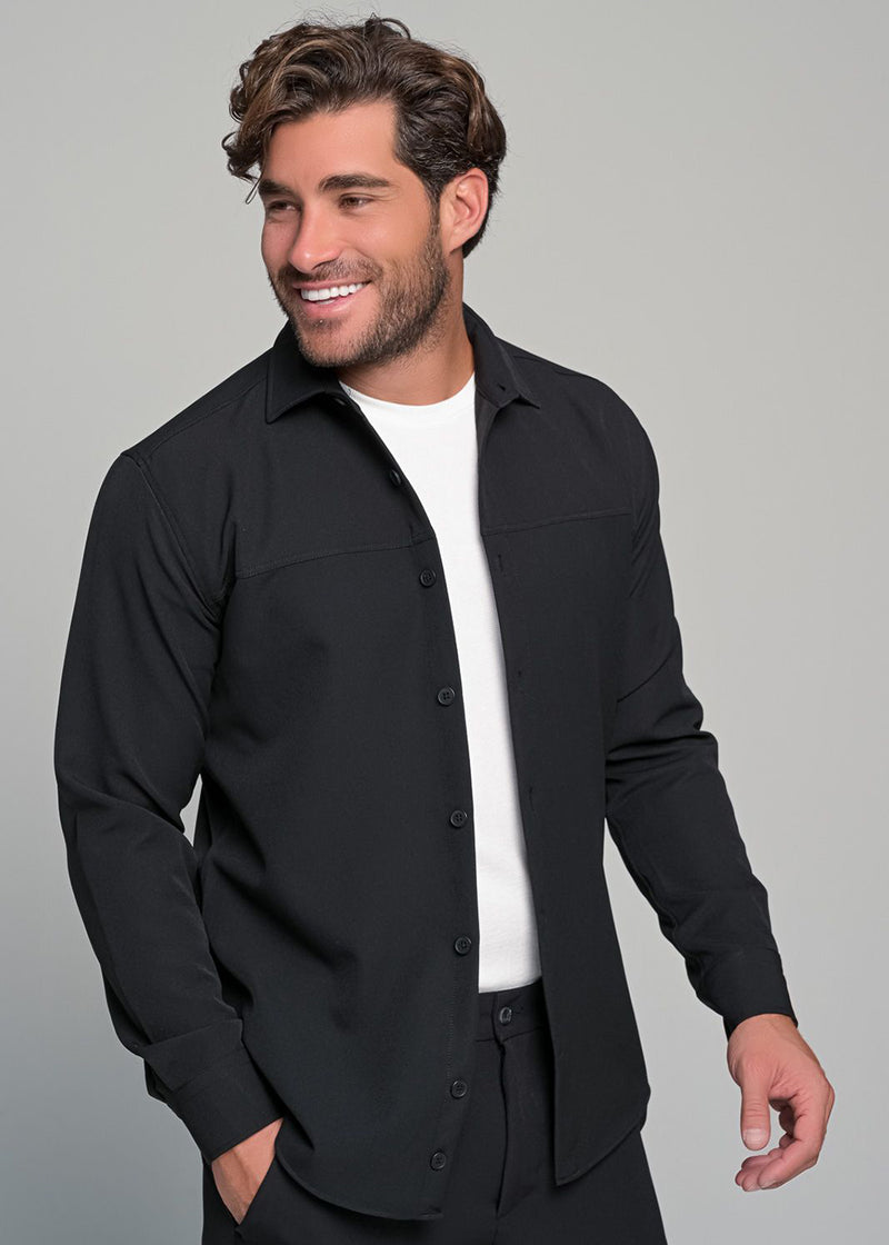 Ανδρικό σετ Ben Tailor-1500-Notte-black-Πουκάμισο-Παντελόνι