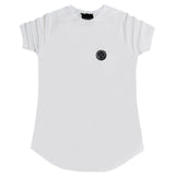 Vinyl art clothing - 17350-wh - white lined t-shirt