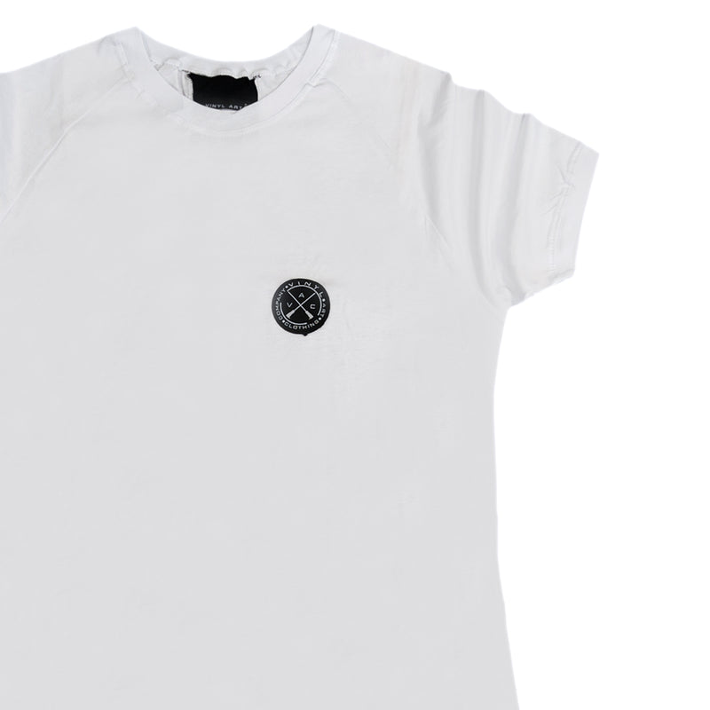 Vinyl art clothing - 17350-wh - white lined t-shirt