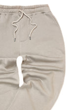 Ανδρική φόρμα Henry clothing-7-800-simple sweatpants beige