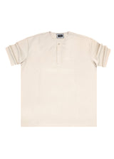 HENRY CLOTHING Ανδρικό κοντομάνικο πουκάμισο ανοιχτό μπέζ 3-451-light beige