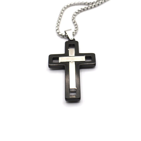 Gang - GNG102 - high quality stainless steel cross chain - silver