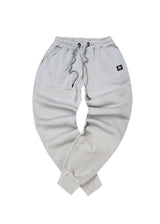 Ανδρική φόρμα με λάστιχο New Wave Clothing - 192-32 - basic pants regular fit ανοιχτό γκρι