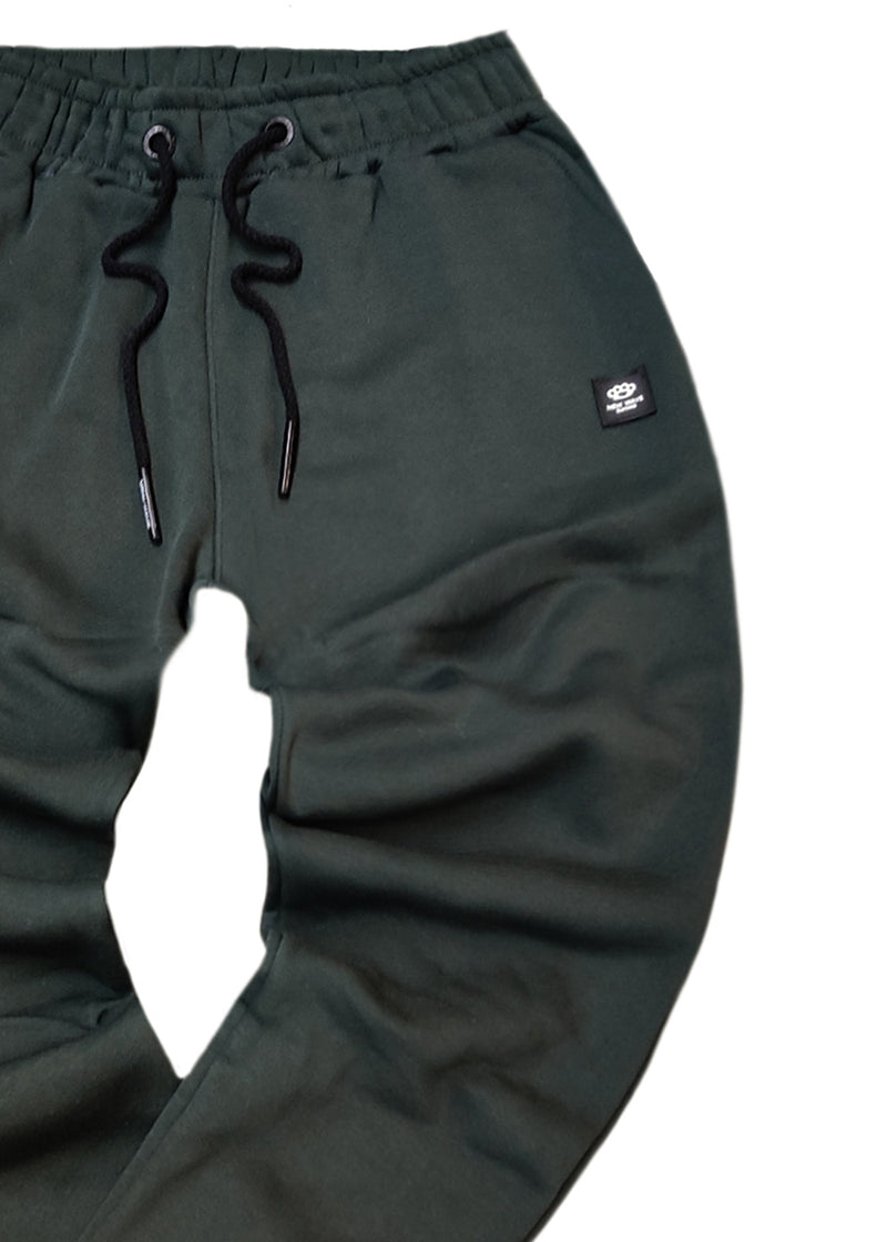 Ανδρική φόρμα με λάστιχο New Wave Clothing - 192-32 - basic pants regular fit σκούρο χακί
