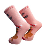 V-tex socks x-mas cheetah - pink