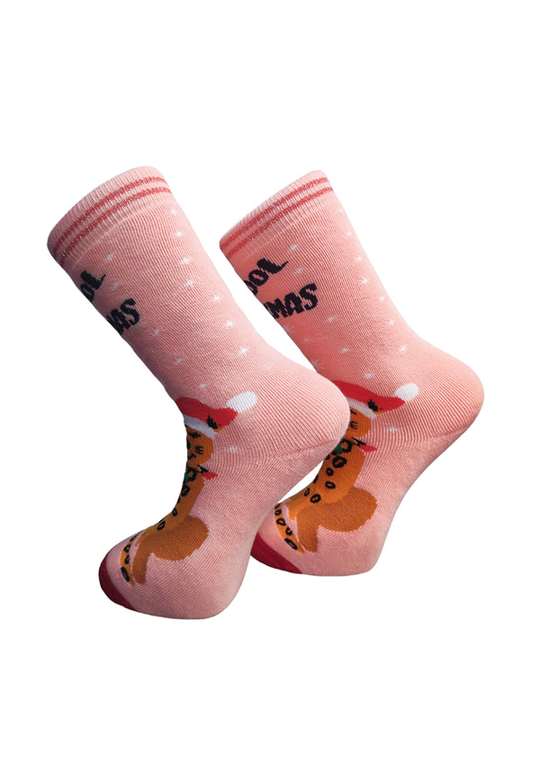 V-tex socks x-mas cheetah - pink