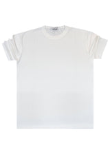Ανδρική κοντομάνικη μπλούζα Vittorio - 200-24-110 - basic tee regular fit off white