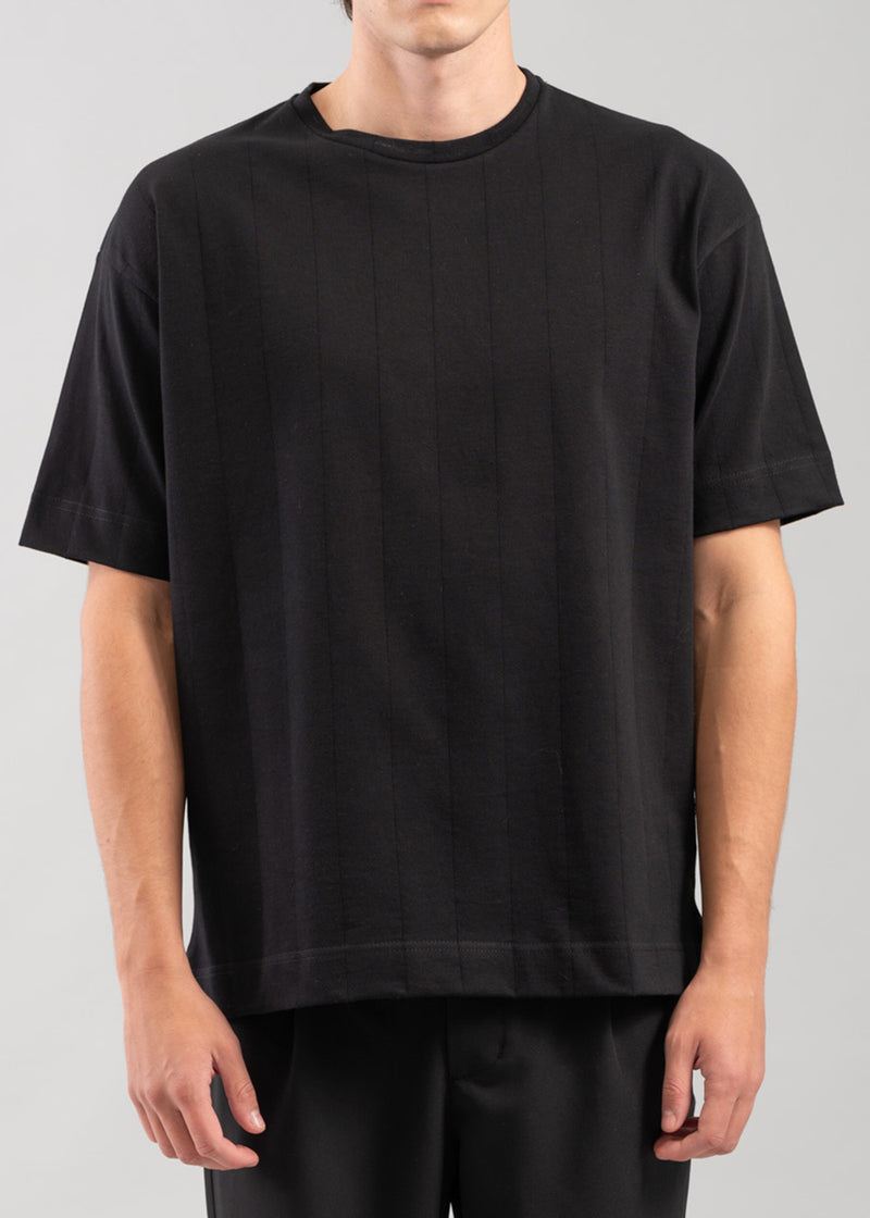 Ανδρική κοντομάνικη μπλούζα Vittorio-200-2425-012-black oversized