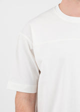 Ανδρική κοντομάνικη μπλούζα Vittorio - 200-2526-011 - simple lined tee loose fit off white