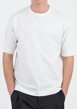 Ανδρική κοντομάνικη μπλούζα Vittorio - 200-2526-011 - simple lined tee loose fit off white