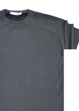 Ανδρική κοντομάνικη ριπ μπλούζα Vittorio - 200-2526-JORDAN - ripped tee loose fit ανθρακί