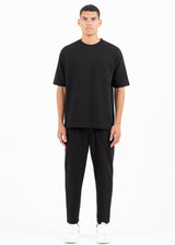 Ανδρική κοντομάνικη μπλούζα Vittorio-200-2526-SENTO black oversized