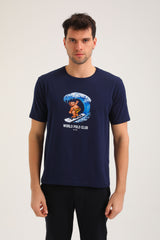 New World Polo - POLO-2023 - surf bear t-shirt - navy