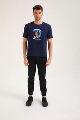 New World Polo - POLO-2023 - surf bear t-shirt - navy