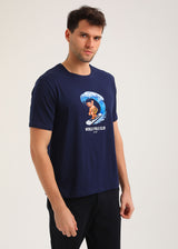 New World Polo - POLO-2023 - surf bear t-shirt - navy