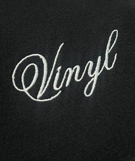 Κοντομάνικη μπλούζα Vinyl art clothing - 58240-01 - signature logo μαύρο