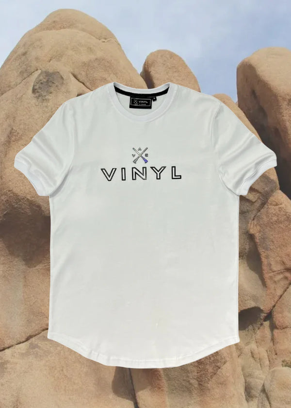 Vinyl art clothing -55970-01 - long line white regular fit