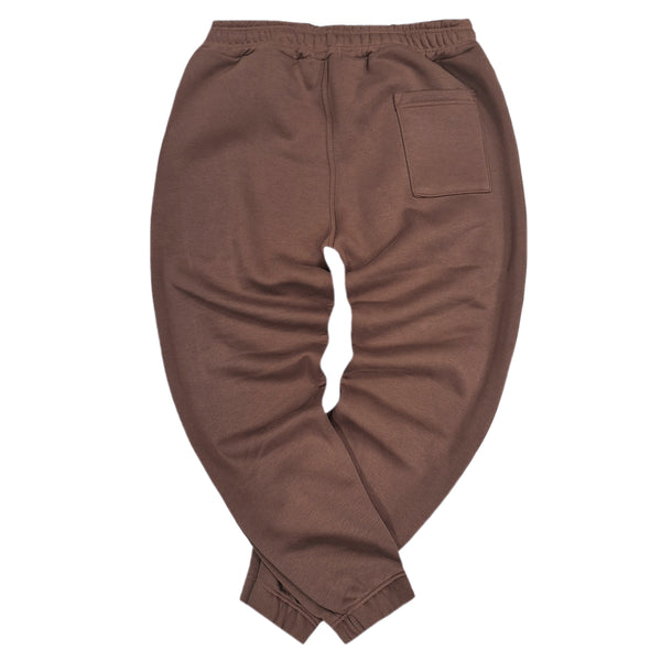 Close society - W24-101 - simple logo sweatpants - brown