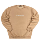 Close society - W23-877 - logo sweatshirt - beige
