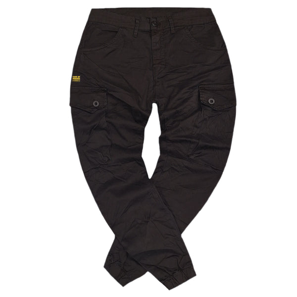 Ανδρικό Παντελόνι Cosi jeans - 63-lucca - elasticated cargo μαύρο