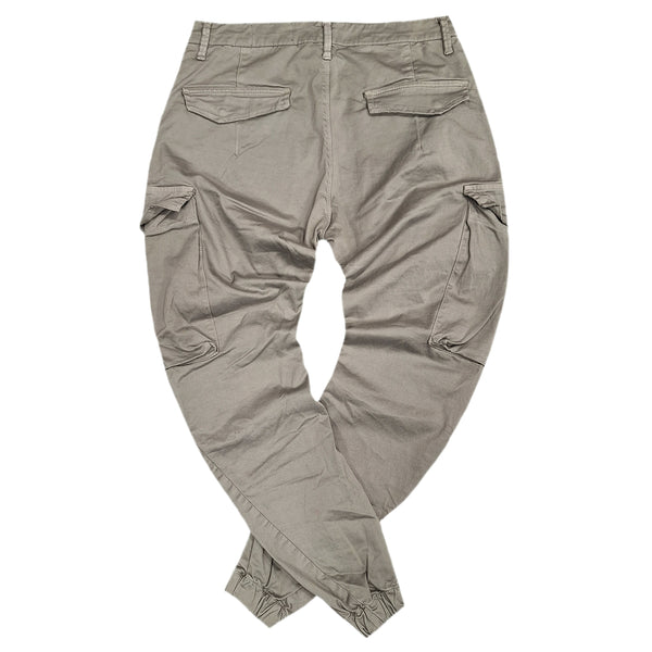 Ανδρικό Παντελόνι Cosi jeans - 63-lucca - elasticated cargo ανοιχτό γκρι
