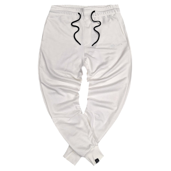 Vinyl art clothing - 01220-02 - logo classic sweatpants - white