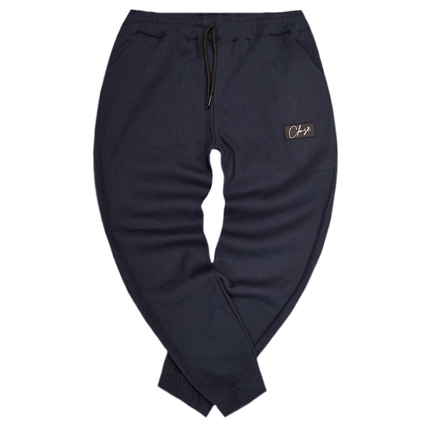 Close society - W24-120 - caligraphy logo sweatpants - dark blue