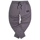 Close society - W24-122 - black patch sweatpants - grey