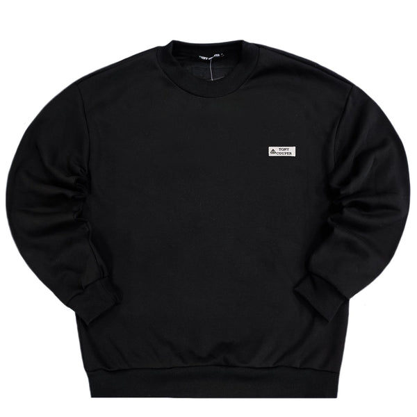 Tony couper - S24/7 - lines crewneck - black