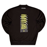 Tony couper - S24/7 - lines crewneck - black