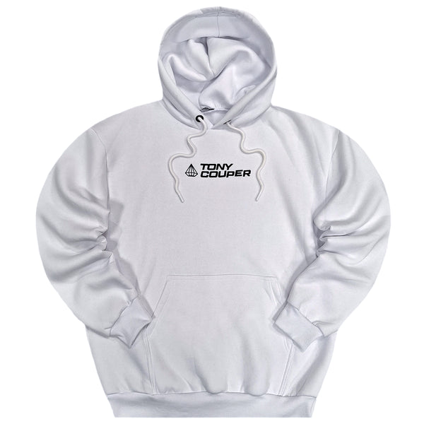 Tony couper  - H24/31 - silver logo hoodie - white