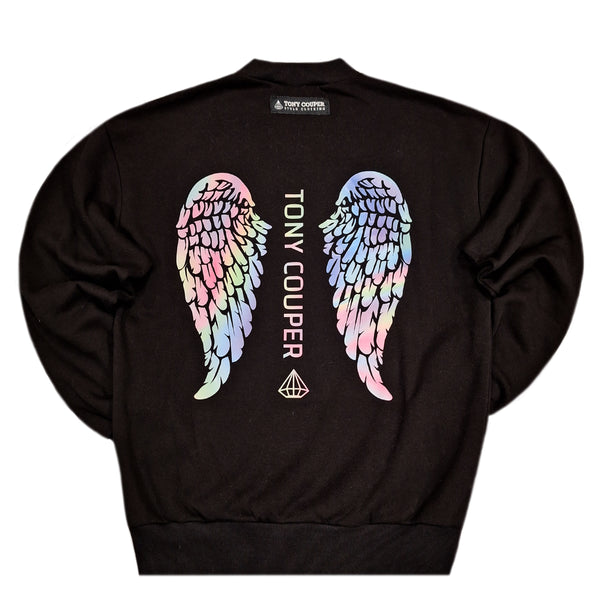 Tony couper - S24/45 - wings crewneck - black