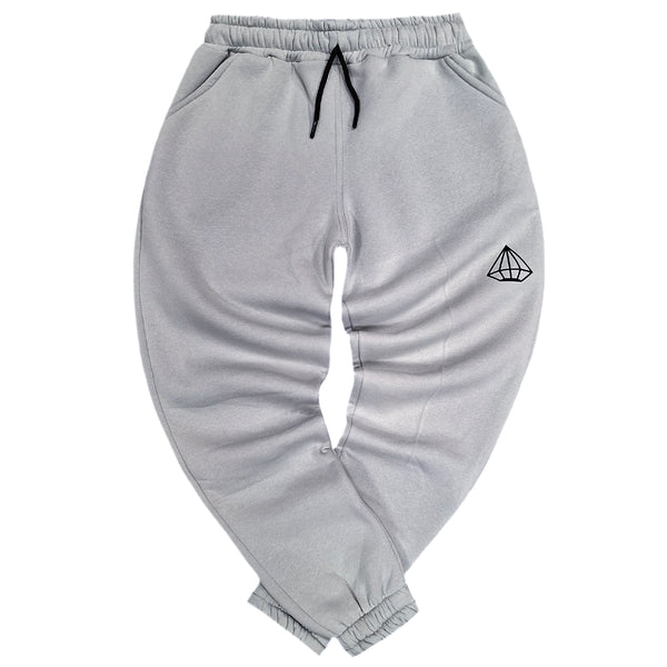 Tony couper - F24/2 - diamond half circle sweatpants - ice