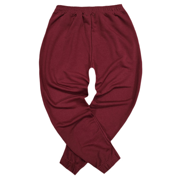 Close society - W23-105 - border logo sweatpants - dark red