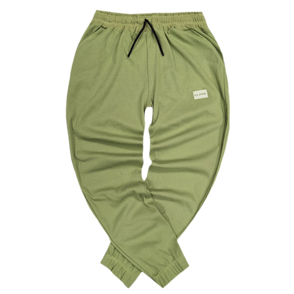 Close society - W24-121 - white patch sweatpants - green