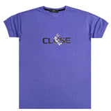 Κοντομάνικη μπλούζα Close society - S24-202 - bugs logo tee μωβ
