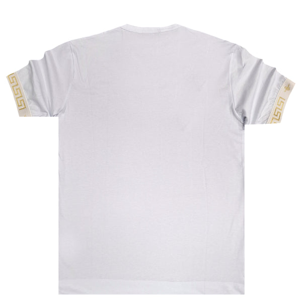 Ανδρική κοντομάνικη μπλούζα Magic bee - MB2404 - golden elastic tee λευκό