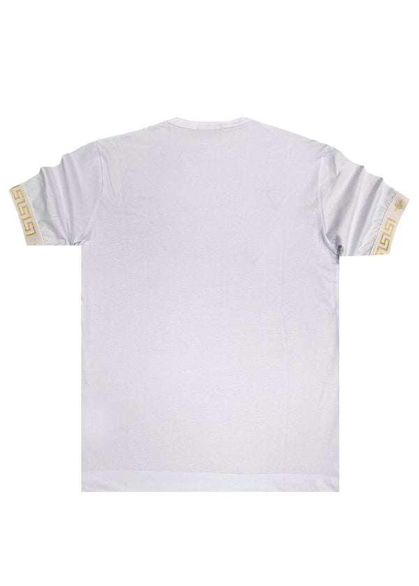 Ανδρική κοντομάνικη μπλούζα Magic bee - MB2404 - golden elastic tee λευκό