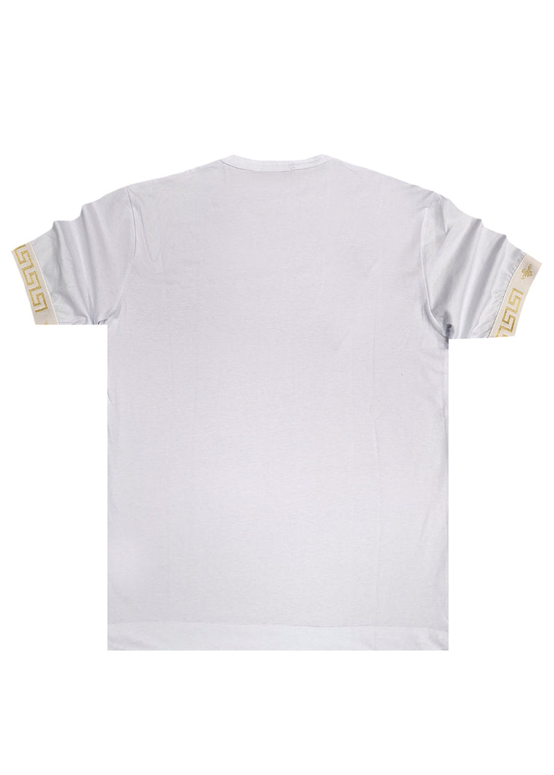 Ανδρική κοντομάνικη μπλούζα Magic bee - MB2404 - golden elastic tee λευκό