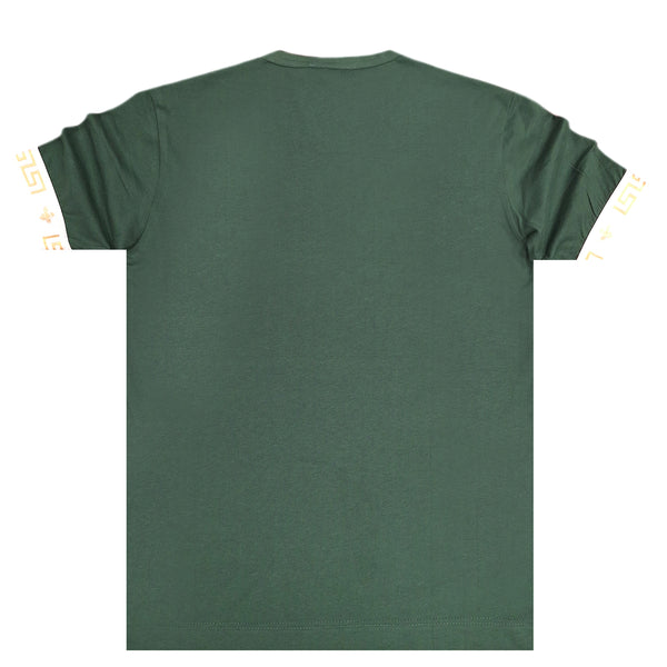 Ανδρική κοντομάνικη μπλούζα Magic bee - MB2404 - golden elastic πράσινο