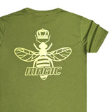 Magic bee - MB2418 - back logo tee - green