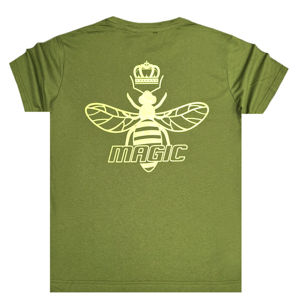 Magic bee - MB2418 - back logo tee - green