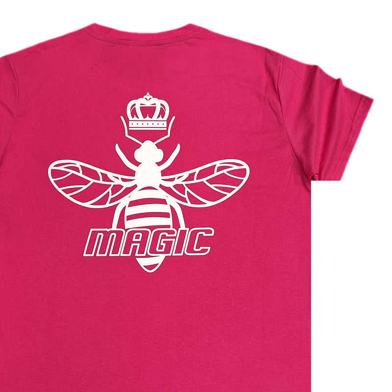 Magic bee - MB2418 - back logo tee - fuchsia